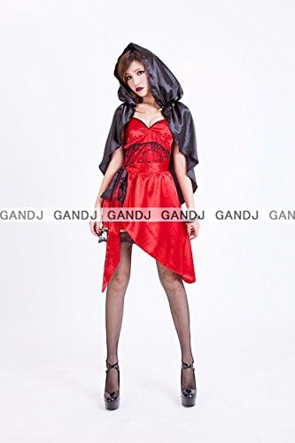 Amazon 黒いケープ赤ずきん コスプレ 魔女 ハロウィン衣装 コスプレ ディズニー衣装 赤ずきん 悪魔 コスプレ 7728 コスプレ 仮装 通販