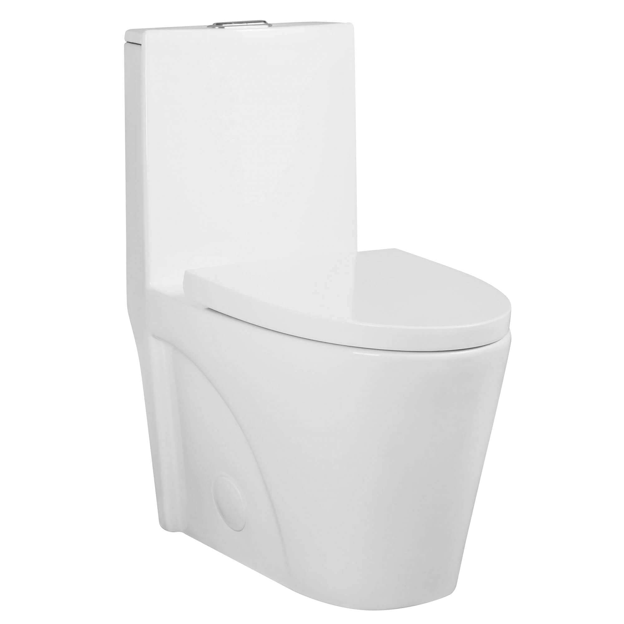 Photo 1 of ***TRUCK/TRAILER PICKUP ONLY***Fine Fixtures Dual-Flush Elongated One Piece Toilet Bowl - Soft Close Seat with High Efficiency Dual Flush in White…