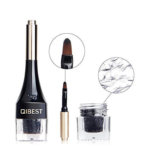 Fenleo 3D Eyebrow Extensions Gel Waterproof Instant Fiber Building Eyebrow Hair Extensions with Eye Brow Brush and 3 Eyebrow Cards for Women and Men Cosmetics - Thumbnail 2