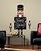 RoomMates RMK2472GM Nutcracker Chalkboard Peel and Stick Giant Wall Decals, 1-Pack