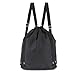 Zmart Dry Wet Separated Swimming Bag Portable Drawstring Backpack Waterproof Gym Sports Pool Beach Gear Bagpack for Men Women Boys and Girls - Black