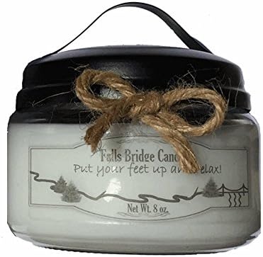 Vanilla Musk, 8 oz. Scented Jar Candle, Soy Blend, Falls Bridge Candles