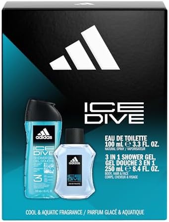 Kit de Presente Ice Dive, incluindo uma Eau de Toilette e Gel de Banho