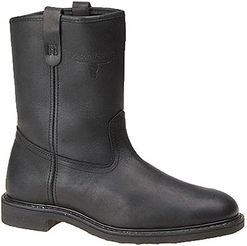 Western Work Men's Steel Toe 9" Wellington 13 4E US Black