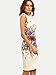 Floerns Women's Sleeveless Floral Work Party Cocktail Bodycon Dress Multicolor S