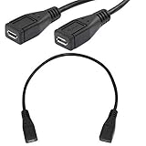 25cm USB 2.0 Micro 5pin 5p Female to female Socket Short Extension adapter Cable