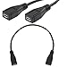 25cm USB 2.0 Micro 5pin 5p Female to female Socket Short Extension adapter Cable