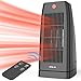 1500W Oscillating Ceramic Tower Heater with Remote Control, Timer, Two Speeds, Fast Heating for Middle Rooms, Office Floor, Powerful, Quiet and Portable, ETL Approved