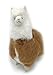 Standing Alpaca Fur Alpaca Adult Figure - Multi Colored 12 Inch (Multi)