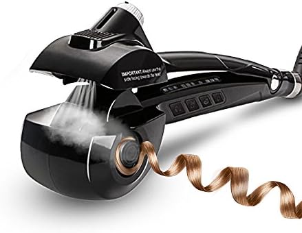Kwiten Handheld Automatic Anion Hair Curlers Iron Steam Spray Hair Curler Ceramic Curling Iron for All Hair Types