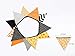 24 Pcs/23 Feet Fabric Banner,Colored Pennant Flag,Vintage Triangle Bunting,Hanging Cotton Garland for Baby Birthday Shower,Wedding Theme Party,Window Decorations(Orange).