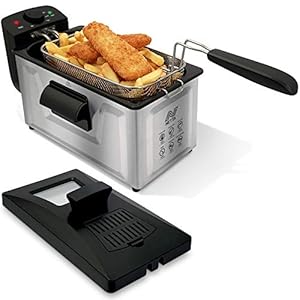 NETTA 3L Deep Fat Fryer with a Viewing Window, 700g Capacity, Temperature Control, Non-Slip Feet, Easy Clean, Powerful…