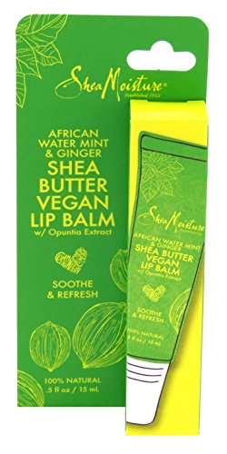 SheaMoisture African Water Mint & Ginger | Shea Butter Lip Balm | 0.5 Oz