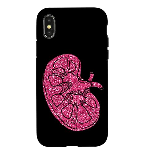 Dialysis Nurse Tech Technician Kidney Pink Diamonds Case for iPhone X/XS