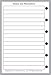 Pocket Size Daily Task Planner Insert, Sized and Punched for Pocket Notebook (3.25