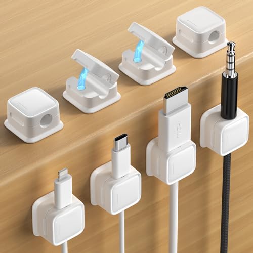 Magnetic Cord Organizer Holder White