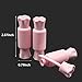 VinBee 12 Pcs Lip Gloss Tubes DIY Empty Candy Shape Lipstick Containers with Brush Reusable Sample Bottles (Pink)