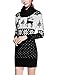 Women Christmas Sweater, V28 Ugly Cowl Neck Vintage Knit Deer Xmas Jumper Dress
