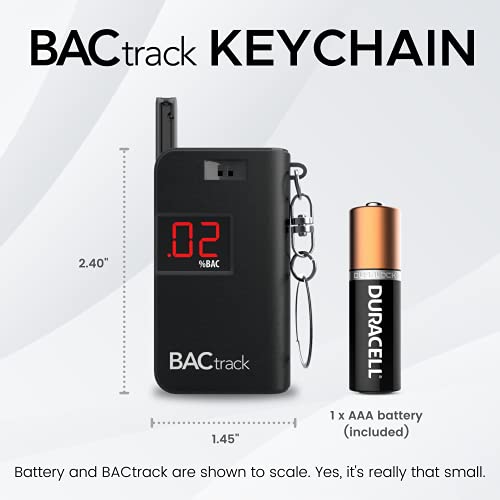 BACtrack Keychain Breathalyzer (Black) UltraPortable Pocket Keyring Alcohol Tester for