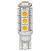 HERO-LED T10WG13T-WW 12V DC T10 Wedge 194 921 168 Ultra Bright 13-LED 5050 SMD LED Bulb, 5-Pack, Warm White/Soft White 3000K
