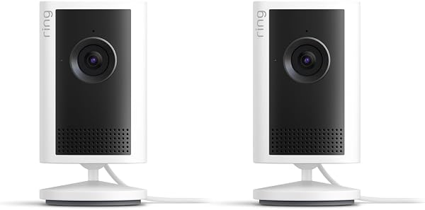 Ring Indoor Cam Plus (newest model), Home or business security, Retinal 2K for crisp, true-to-life video quality, 4x Enhanced