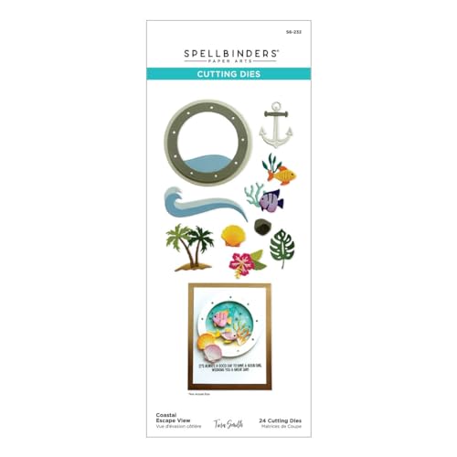 Spellbinders S6-232 Coastal Escape View Etched Dies from The Windows with a Vie…