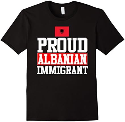 Proud Albanian Immigrant Albania Flag Pride Gift T-Shirt