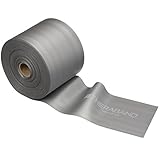TheraBand Resistance Band 25 Yard Roll, Super Heavy Silver Non-Latex Professional Elastic Bands For Upper & Lower Body Exercise, Physical Therapy, Pilates, & Rehab, Dispenser Box, Advanced Level 2