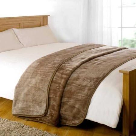 FNA Luxurious Faux Fur Throw MINK 150x200cm, EXTRA LARGE FREE POST