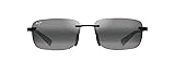 Maui Jim Lanakila Rectangle Sunglasses, Matte Black