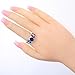YAZILIND Elegant Royal Cubic Zirconia Flower Topaz Rings Wedding Jewelry for Women Size10
