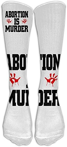 ABORTION IS MURDER New Style Unisex Stockings Men's&amp;women's Sport Long Sock One Size