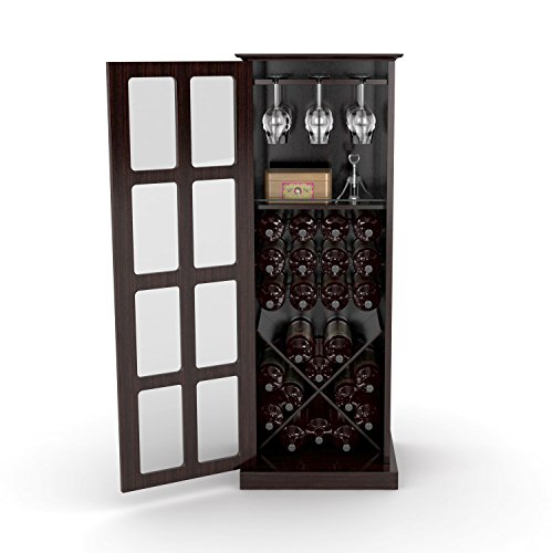 Atlantic Windowpane Wood Wine Store 24 Bottles of Wine, 9