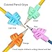 Pencil Grips for Kids Handwriting, Pencil Grips for Toddlers 2-4 Years, Pen Grips Trainer for Beginners Preschoolers Kindergarten Children(4 Grips with 4 Clips)