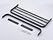 Rozin Black Bath Towel Holder Shelf Wall Mounted Towel Rack