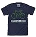 Tee Luv 38 Miles Per Burrito Bike T-Shirt|Vintage Look|Soft Fabric-X-Large  Navy Heather