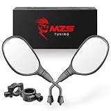 MZS ATV Mirrors Rear View 7/8 Handlebar Mount for Arctic Cat Can-am Honda Kymco Kawasaki KTM Suzuki Polaris Yamaha ATV's Motorcycle Scooter Moped GY6 Dirt Quad Bike Bicycle Cruiser Coolster Snowmobile