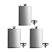 3 Pcs 8 oz Hip Stainless Steel Flask & Funnel Set by QLL, Easy Pour Funnel is Included, Perfect Flask that Fits Great in Jacket Pockets and Pants primary