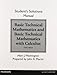 Student Solutions Manual for Basic Technical Mathematics and Basic Technical Mathematics with Calculus
