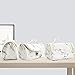 Marble Makeup Bag Cosmetic Case Small Make Up Bag Portable Cosmetic Travel Bag with Brush Holders, Gold Zippers, Waterproof Organizer Case for Women and Girls
