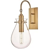 Hudson Valley Lighting Valley BKO100-AGB Transitional LED Wall Sconce from Ivy Collection in Brass - Antique Finish Aged Bras