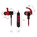 Jarv NMotion EXCEL Sport Wireless Earbuds. Sweatproof and Water Resistant - Durable In-Ear Bluetooth Running Headphones with Premium HD Sound - Red