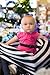 Stretchy Baby Car Seat Cover Canopy/Nursing Shawl 4 in 1 with Holes for Shopping Cart Covers & High Chairs! by The Blushing Baby