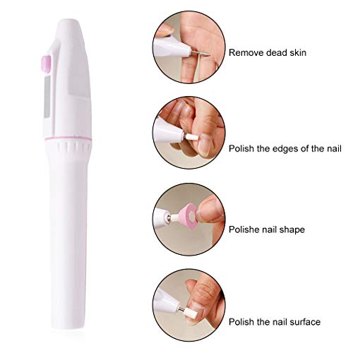 B bangcool Electric Manicure Set Professional Electric Nail Drill Kit for Acrylics Gel Nails Pedicure Acrylic Nail File Machine Salon Nail Drill Set for Home Salon Use Nail Buffer Polisher