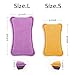 UPSTAR Kitchen Sponges for Dishes, Microfiber Cleaning Scrubber, Non-Scratch Scrubbies for Dishwashing and Bathroom, Size L Pack of 4