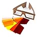 Blue-Blocker Test kit by GLARminY. 8 Filters + Online Shopping Guide to Anti-bluelight Glasses,fit-Overs,flip-ups,Screen Protectors. Anti-Computer Eye Strain-Insomnia-Migraine-Glare/Light Sensitivity