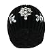 Cute Jeweled Winter Fashion Bling Beanie Hat, Rhinestone Knit Ribbed Skully Cap