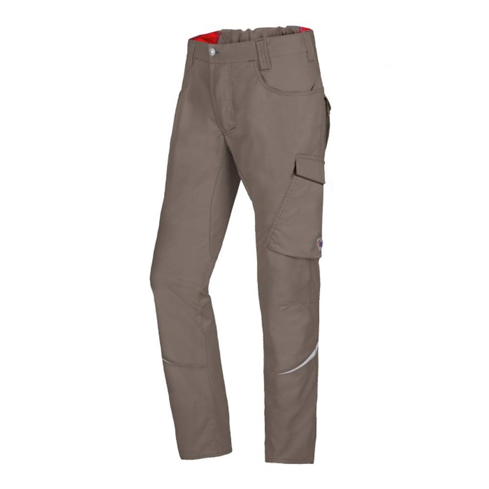 BP 1960-570-0050-43/44n Fabric Blend with Stretch Work Trousers for Men, Slim Silhouette with High Waist at Back, 65% Polyester/35% Cotton, Walnut, 43/44N Size