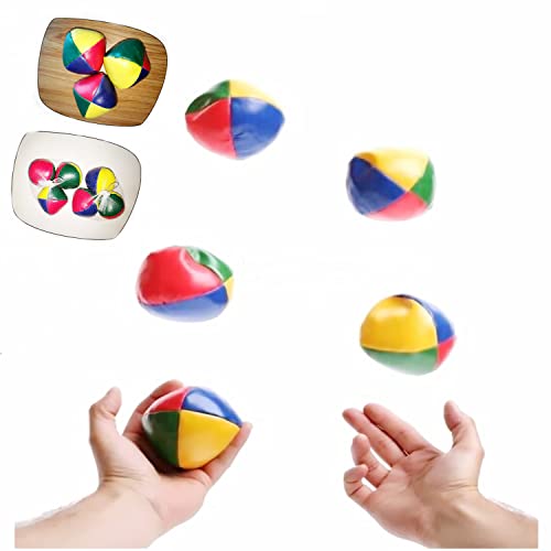 Odowalker 6 Pcs Juggling Balls Set for Beginners Multi-Colored Juggling Balls, Mini Durable Juggle Ball Kit Professionals Learning Toy, Soft Easy Juggle Ball, Best Gift for Adults