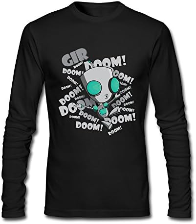 Invader Zim Gir S Doom Song T-shirt Long Sleeve Black For Men